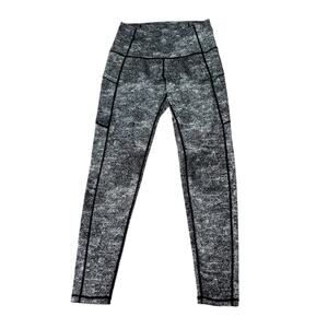 Black/White Marbled Leggings Womens Size S/M